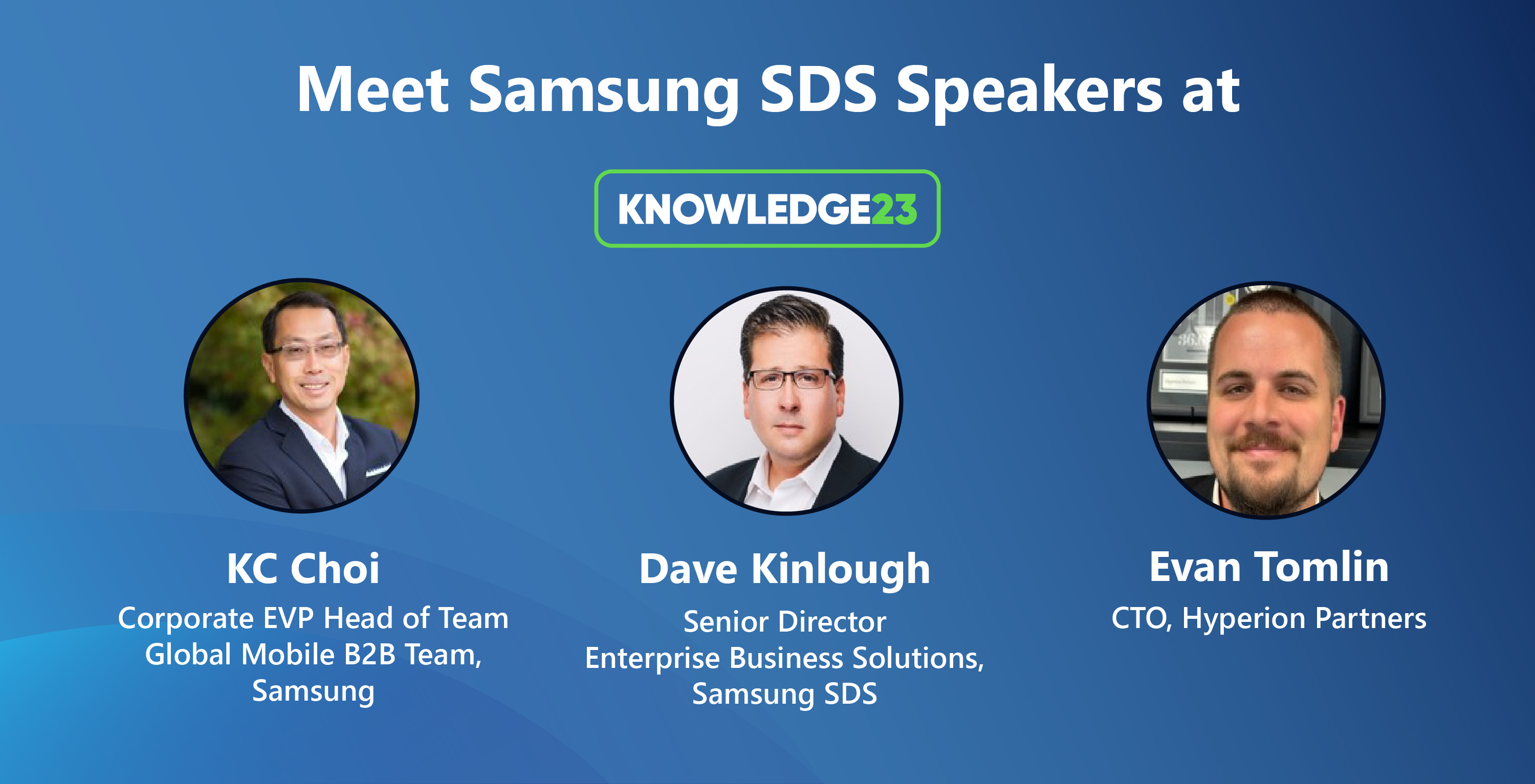 Samsung SDS Speaker Session: Discover the Future of Business and Technology at Knowledge 2023